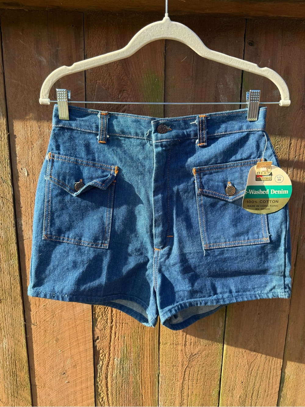 Vintage Kmart Washed Denim High-Rise Women’s Shorts - Blue